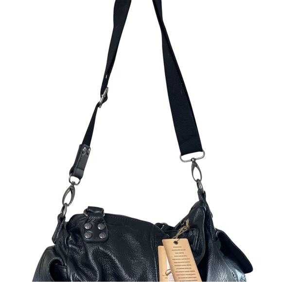 Patricia Nash Black/Silver Ombre Reims Leather Satchel/Shoulder/Crossbody, OS - Picture 6 of 12